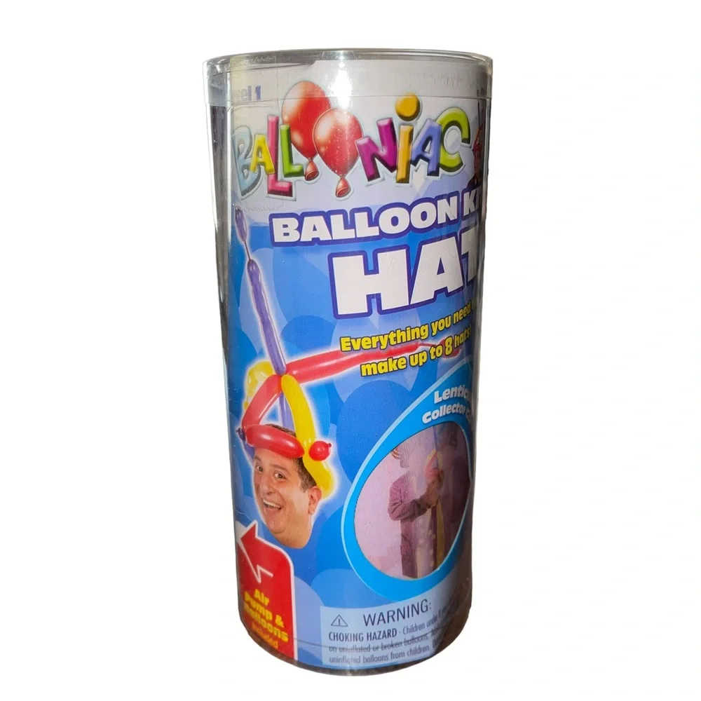 8 HATS BALLOON MAKING KIT MAKES 8 HATS AIR PUMP AND 24 BALLOONS INSTRUCTIONS New